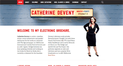 Desktop Screenshot of catherinedeveny.com