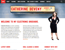 Tablet Screenshot of catherinedeveny.com